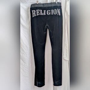 True Religion Black Joggers with Sparkling Logo